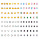 400Pcs 4 Styles Transparent Acrylic Beads(TACR-TA0001-64)-2