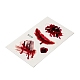 10個10スタイルのハロウィーンホラーリアルな血まみれの傷跡取り外し可能な一時的な防水タトゥー紙ステッカー(AJEW-G048-06)-4