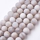 Chapelets de perles en agate blanche naturelle(G-J376-02-10mm)-1