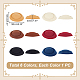 6Pcs 6 Colors EVA Cloth Teardrop Fascinator Hat Base for Millinery(AJEW-FG0003-20)-2