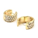 Brass with Cubic Zirconia Cuff Earrings(EJEW-K254-06G)-2