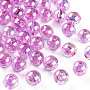 Violet Round Acrylic Beads(X-MACR-S370-B10mm-740)