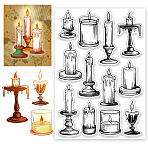 PVC Plastic Clear Stamps, for DIY Scrapbooking, Photo Album Decorative, Cards Making, Candle, 160x110mm(DIY-WH0631-0594)