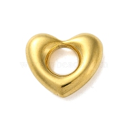 304 Stainless Steel Linking Rings, Heart, Golden, 14x16x4mm, Inner Diameter: 6mm(STAS-G338-15G)