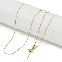 Ion Plating(IP) 304 Stainless Steel Boston Link Chains Necklaces, Adjustable Slider Necklaces for Women Men, Golden, 19.69 inch(50cm)(X-NJEW-H042-08G)