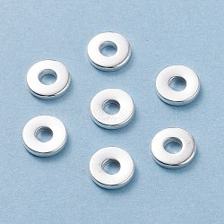 304 Stainless Steel Spacer Beads, Donut, Silver, 8.5x1mm, Hole: 3.5mm(STAS-F155-22S)