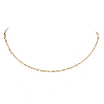 Brass Twisted Link Chain Necklace Making, with 304 Stainless Steel Lobster Claw Clasps, Golden, 17.80 inch(452mm)