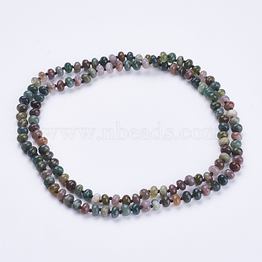 Natural Indian Agate Beaded Multi-use Necklaces/Wrap Bracelets(NJEW-K095-A10)-2