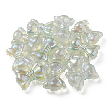 UV Plating Luminous Transparent Acrylic Beads(OACR-P010-08A)-3