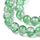 Cuisson peints en verre craquelé brins de perles(X-CCG-S001-4mm-19)-2