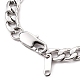 Bracelets de chaîne à maillons cubains en acier inoxydable à la mode pour femmes(X-BJEW-JB05657-01)-3
