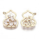 Brass Micro Pave Cubic Zirconia Pendants(KK-R111-070-B01)-2