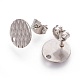 304 Stainless Steel Ear Stud Findings(STAS-O119-16A-P)-1