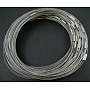 1mm Silver Steel Necklaces(X-SWM09B)