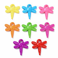 Autumn Theme Opaque Acrylic Pendants, Dragonfly, Mixed Color, 21x19.5x3mm, Hole: 3mm, about 1320pcs/500g(MACR-N013-060)
