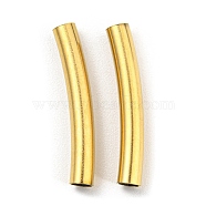 304 Stainless Steel Tube Beads, Curved Tube, Golden, 20x3mm, Hole: 2.4mm(STAS-B047-27F-G)