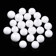 Small Craft Foam Balls, Round, for DIY Wedding Holiday Crafts Making, White, 7~10mm(KY-T007-08A-B)