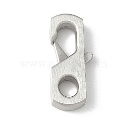 316 Surgical Stainless Steel Lobster Claw Clasps, Stainless Steel Color, 26x11x4.5mm, Hole: 5x4.5mm(STAS-H234-05P)