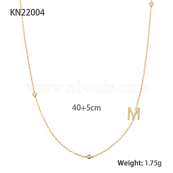 S925 Silver Diamond Letter Necklace Simple and Elegant Clavicle Chain(EU2123-5)