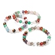 Natural Mixed Stone Beaded Stretch Bracelets(BJEW-A117-C-39)-1