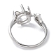 кольцо-манжета из стерлингового серебра с родиевым покрытием 925(STER-NH0001-41P)-3