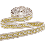 5 Yards Polyester Braided Ribbons, Jacquard Webbing for Cloth DIY Making Decor, Old Lace, 3/4 inch(19~20mm)(OCOR-PH0005-52)