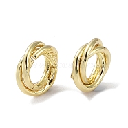 Brass Linking Rings, Wire Wrapping Rings, Real 14K Gold Plated, 10.5x10.5x3mm, Inner Diameter: 5mm(KK-B087-03G)