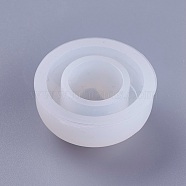 Transparent DIY Ring Silicone Molds, Resin Casting Molds, For UV Resin, Epoxy Resin Jewelry Making, Cat Ear, White, 32.5x17.5mm(DIY-WH0128-04A)