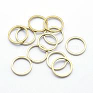 Brass Linking Rings, Ring, Lead Free & Cadmium Free & Nickel Free, Raw(Unplated), 10x1mm, Inner Diameter: 8mm(KK-P119-20-10mm-RS)