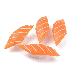 Artificial Plastic Sushi Sashimi Model, Imitation Food, for Display Decorations, Salmon Sushi, Dark Orange, 70x25x19mm(DJEW-P012-18)