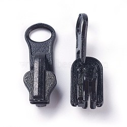 Alloy Zipper Puller, Garment Accessories, Gunmetal, 17x11x11mm, 18x11x2mm(PALLOY-WH0029-08B)