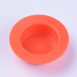 Plastic End Caps, Glue Dispensing Industrial Syringe Barrel End Cover, Orange, 23~33x10.5~11mm(TOOL-WH0103-08B-02)