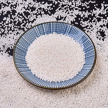 MIYUKI Delica Beads, Cylinder, Japanese Seed Beads, 11/0, (DB1510) Matte Opaque Bisque White, 1.3x1.6mm, Hole: 0.8mm, about 10000pcs/bag, 50g/bag