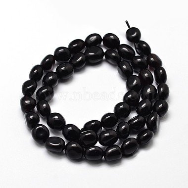 Dyed Natural Obsidian Nuggets Beads Strands(G-J335-04)-2