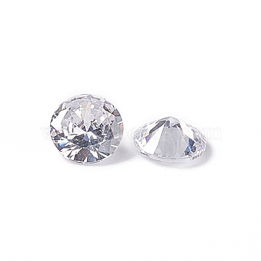 Cabochons de zircone cubique en forme de diamant clair(X-ZIRC-M002-5mm-007)-4