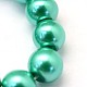 Baking Painted Pearlized Glass Pearl Round Bead Strands(HY-Q003-4mm-29)-3