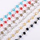 Handmade Rondelle Glass Beads Chains for Necklaces Bracelets Making(AJEW-JB00038)-1