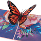 3Tarjeta de felicitación de papel desplegable con forma de mariposa(AJEW-WH0038-31)-1