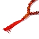 Natural Carnelian Bracelet Beads Stretch Bracelets(BJEW-I319-01K)-2