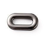 Alloy Screw-in Eyelet Grommets, Oval, for Bag Replacement Accessories, Gunmetal, 2.95x1.55x0.5cm, Inner Diameter: 1.85x0.61cm(FIND-WH0136-58B)