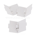 Column Glass Perfume Bottles with Paper Card, for Perfume Sampling and Refillable, White, 1x0.9x5.5cm, Capacity: 2ml(0.07fl. oz)(AJEW-TADJ0001-22B)