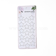 Acrylic 3D Stickers, for DIY Scrapbooking and Craft Decoration, White, 230x105mm(STIC-PW0012-08B)
