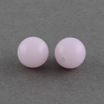 Imitation Jelly Acrylic Beads, Round, Lilac, 8mm, Hole: 1.5mm, about 1700pcs/500g