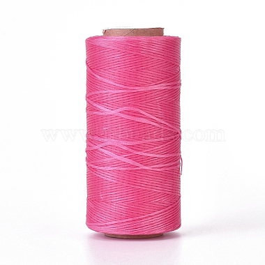 0.8mm Fuchsia Waxed Polyester Cord Thread & Cord
