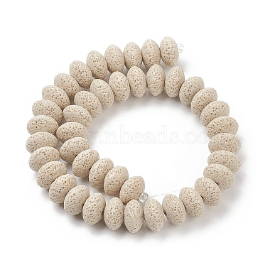 Brins de perles de pierre de lave naturelle(G-I220-17B-16)-3