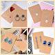 30Pcs Rectangle Paper One Pair Earring Display Cards with Hanging Hole(DIY-YW0008-55B)-5