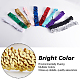 gorgecraft 10pcs 10 bandeau en polyester étincelant large et extensible de couleur(OHAR-GF0001-26)-6