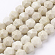 Chapelets de perles en bois pétrifié naturel(G-J376-59-10mm)-1