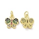 Brass Micro Pave Colorful Cubic Zirconia Charms(KK-E068-VF096)-1