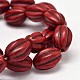 Oval Synthetic Turquoise Melon Bead Strands(X-G-M150-04)-1